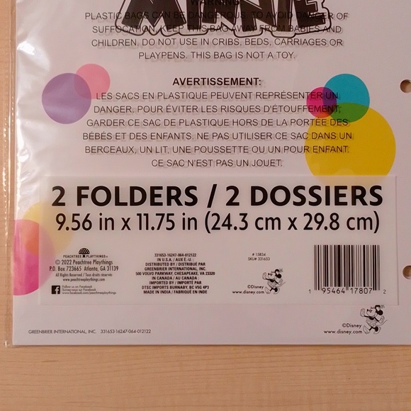 $5 2 Disney Minnie Mouse Goofy Binder File Folders - Picture 8 of 8